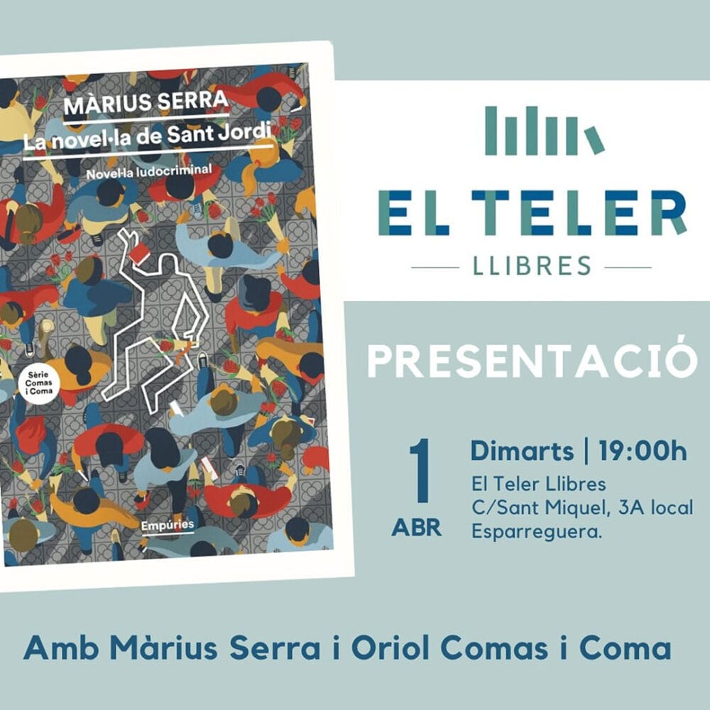 La novel·la de Sant Jordi amb Màrius Sera i Oriol Comas i Coma